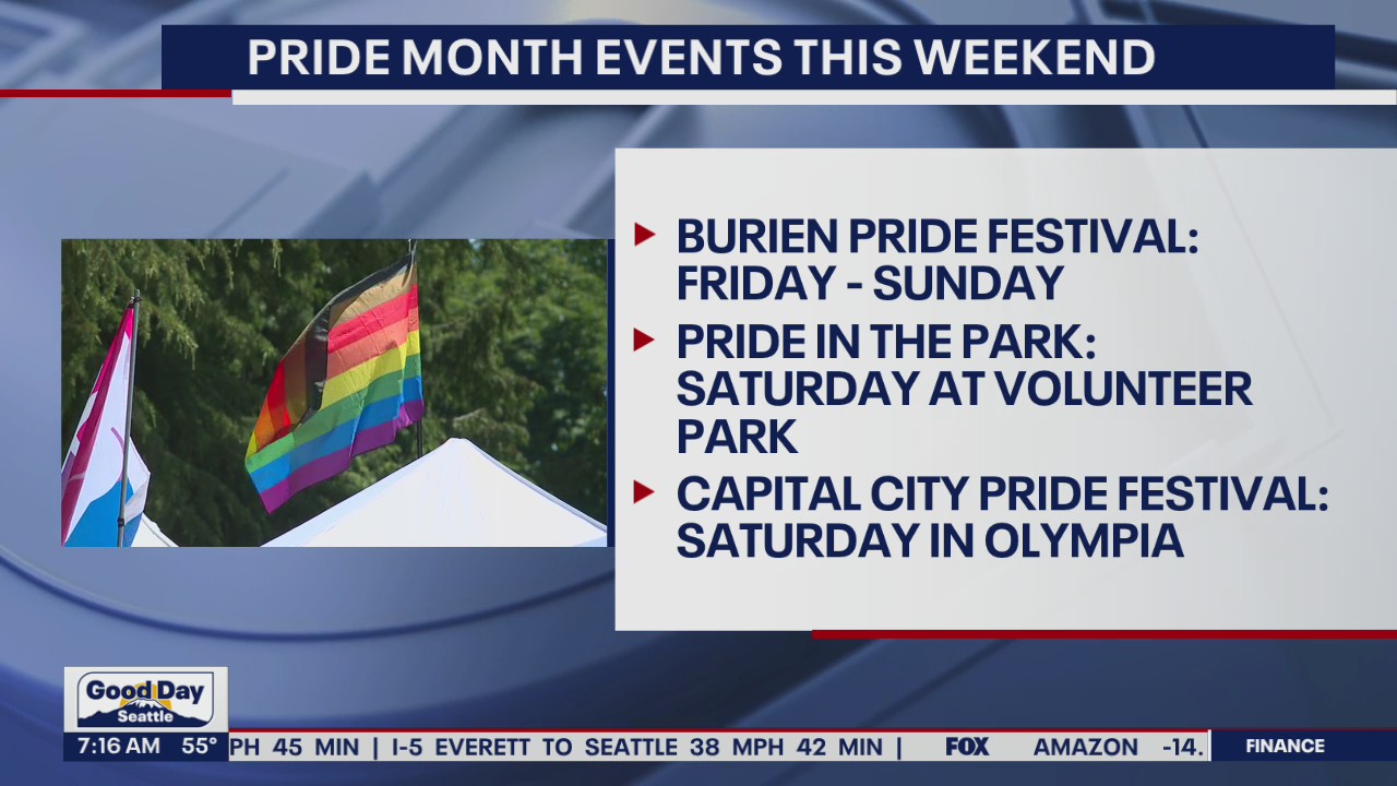 Pride month events this weekend in Seattle area