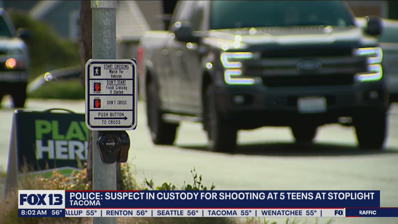 Police: Suspect in custody for shooting at 5 teens at stoplight