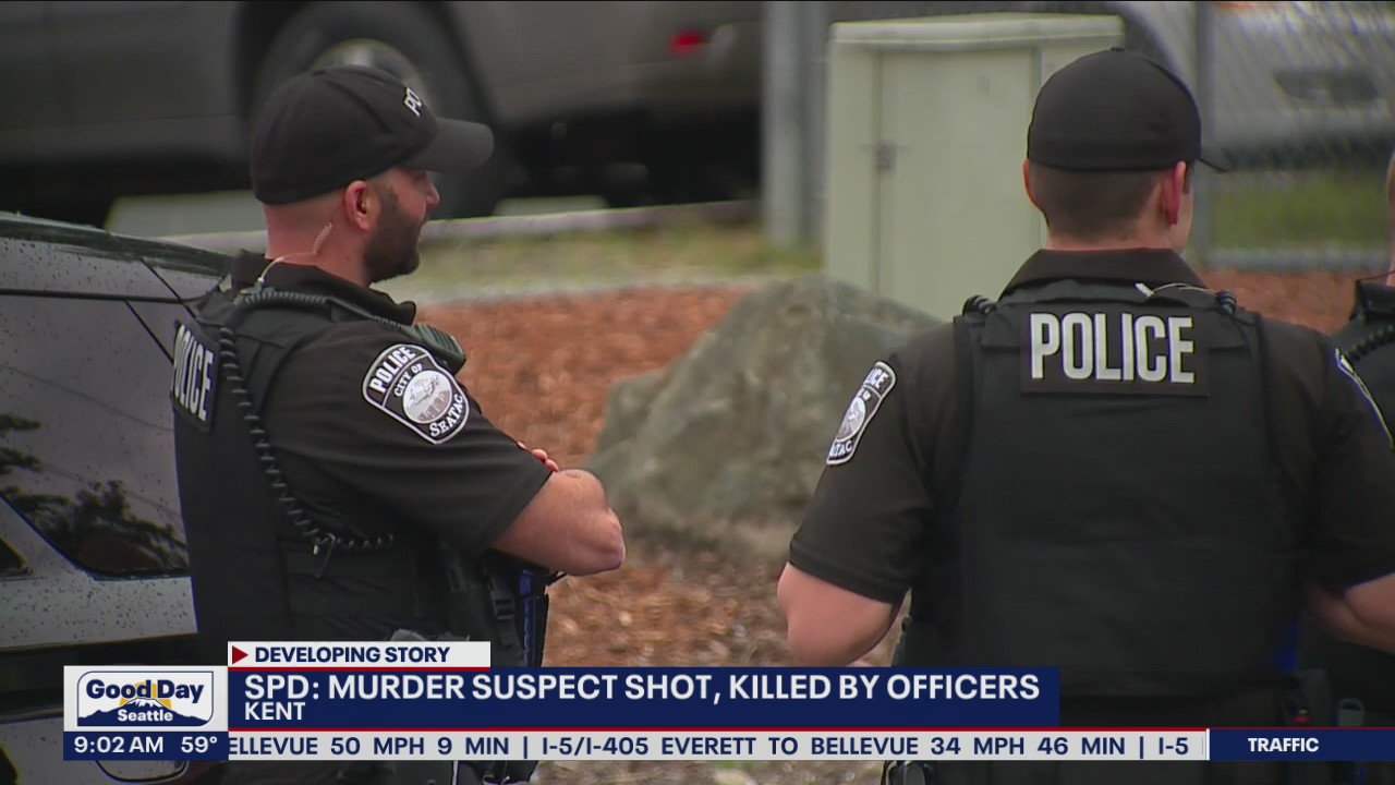 SPD: Murder suspect shot, killed by officers in Kent