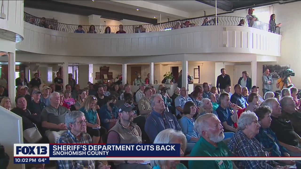 "...we reached a point where we didn?t have a choice," Snohomish Sheriff address cutbacks at town hall meeting