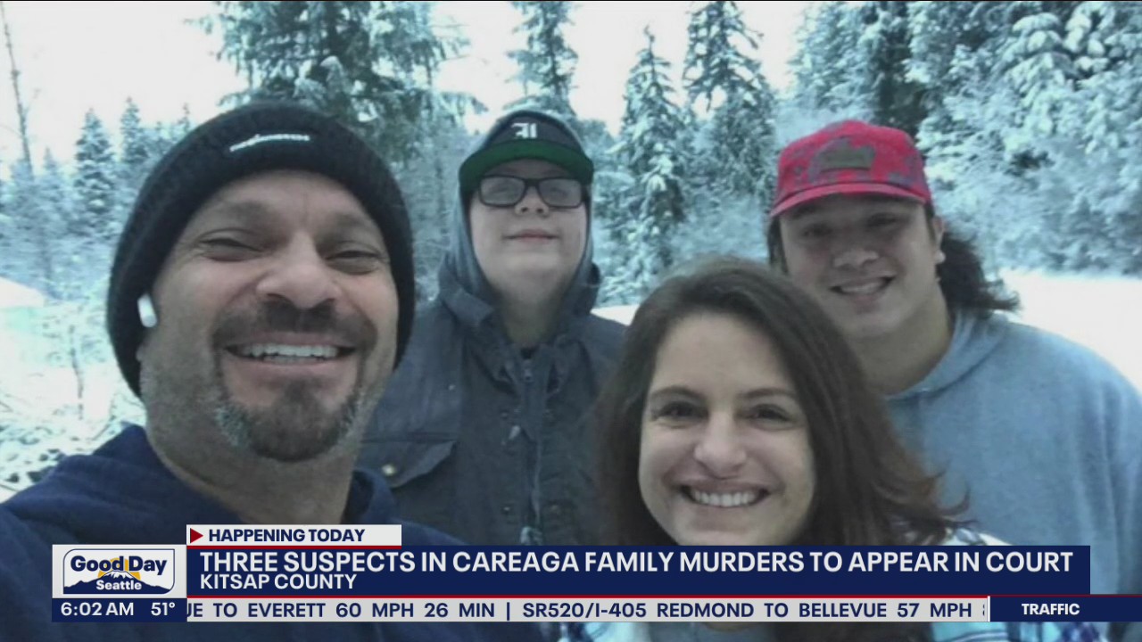 Three suspects in Careaga family murders to appear in court