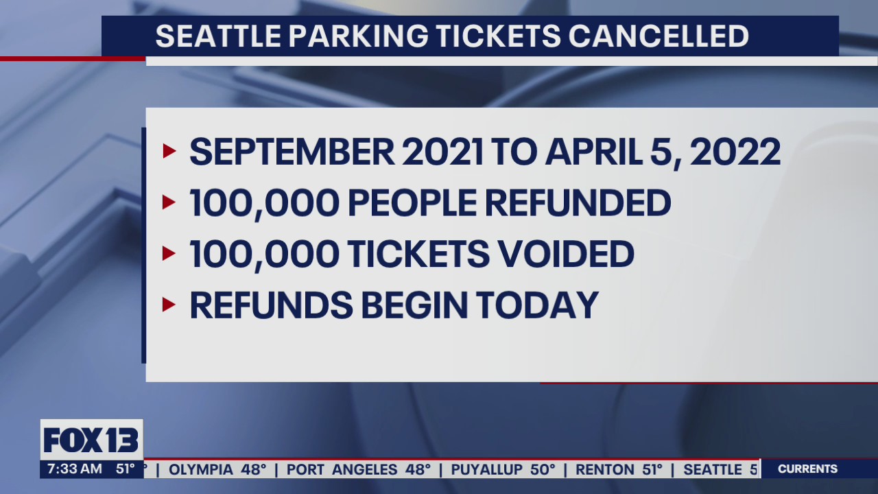 Seattle to refund, cancel parking tickets