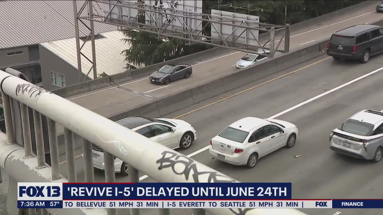 'Revive I-5' construction project delayed until June 24