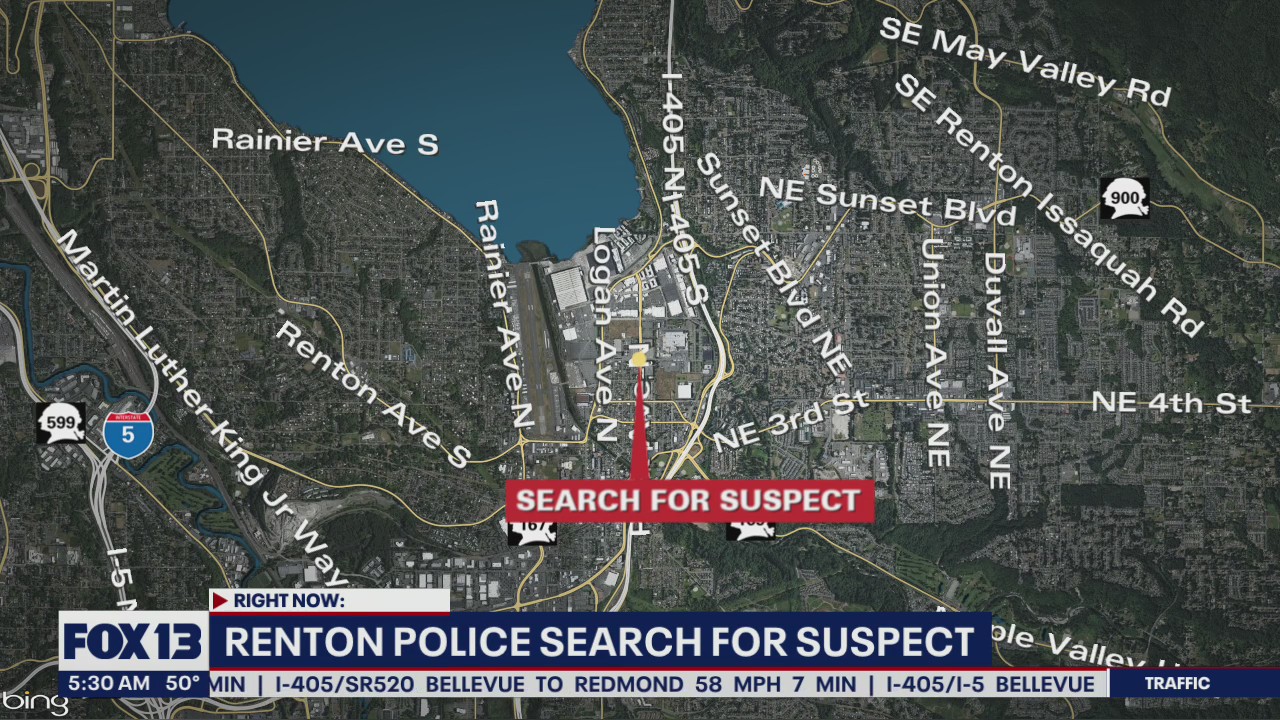 Renton police search for robbery suspect