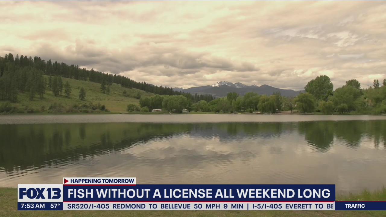 WA state parks are free, and fishing without a license is allowed this weekend