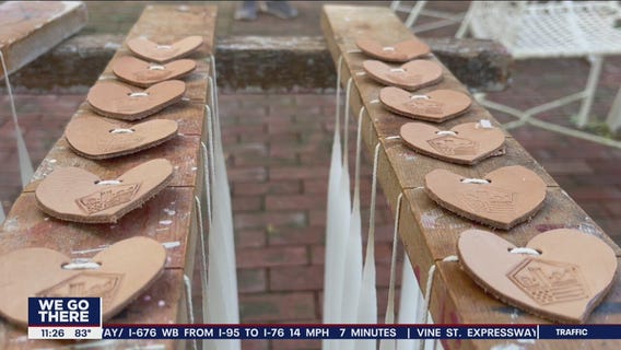 Volunteers in Bucks County make candles to say thank you to first responders