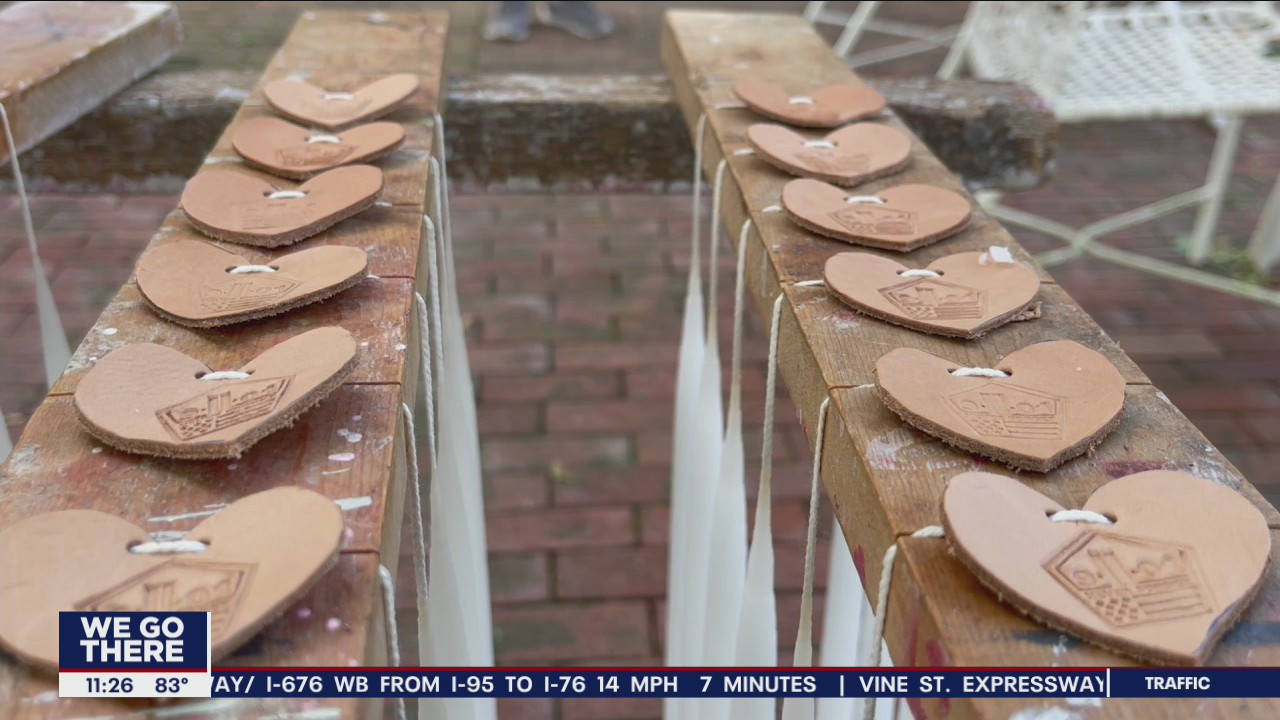 Volunteers in Bucks County make candles to say thank you to first responders