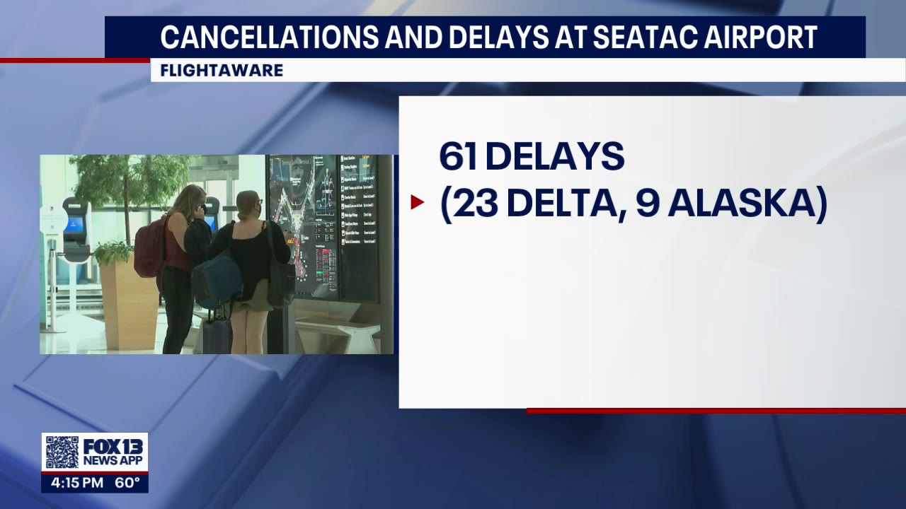 Cancellations and delays at SeaTac Airport