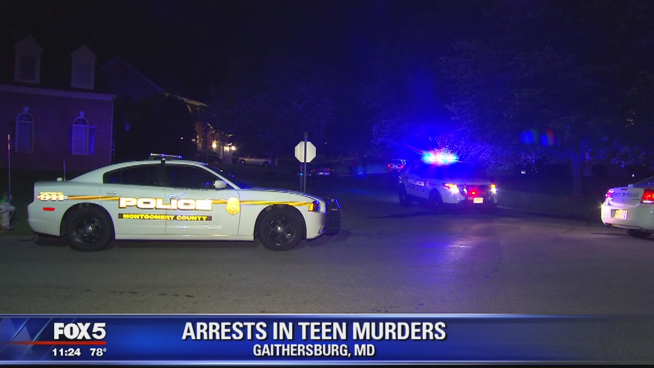 Police: 3 arrested in double-slaying of Maryland teens