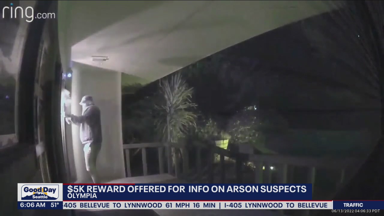 Olympia police offering a $5,000 reward for information on arson suspects