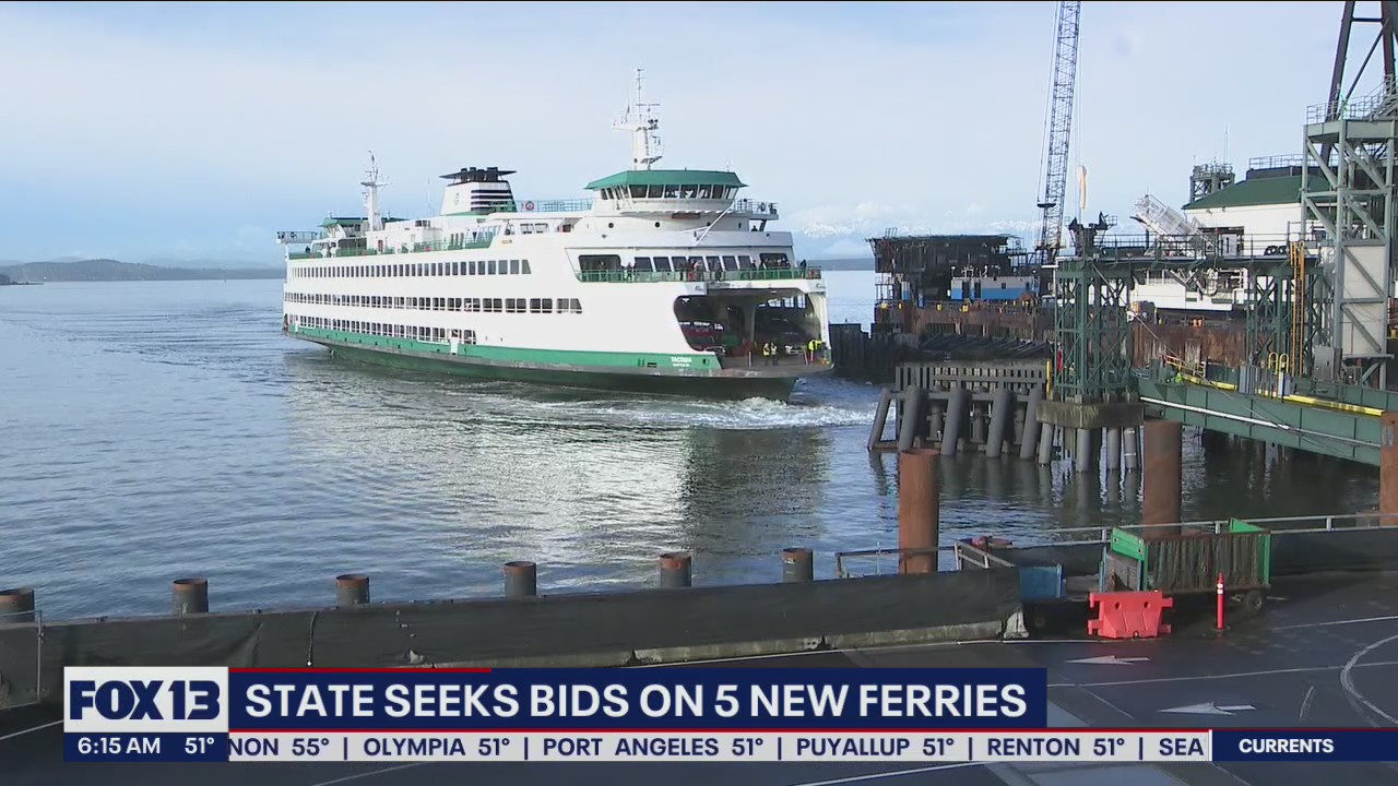 State seeks bids on five new ferries