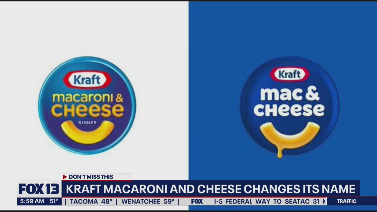 Kraft Macaroni and Cheese is changing its name