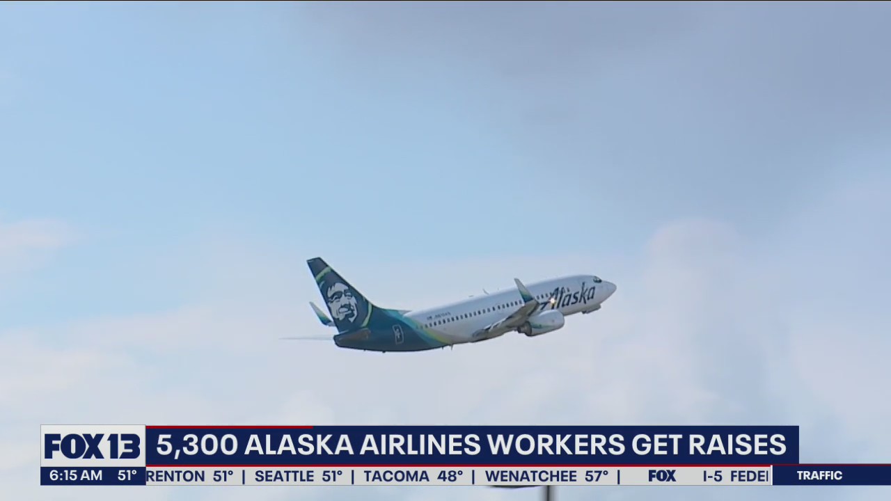 Thousands of Alaska Airlines workers are getting raises