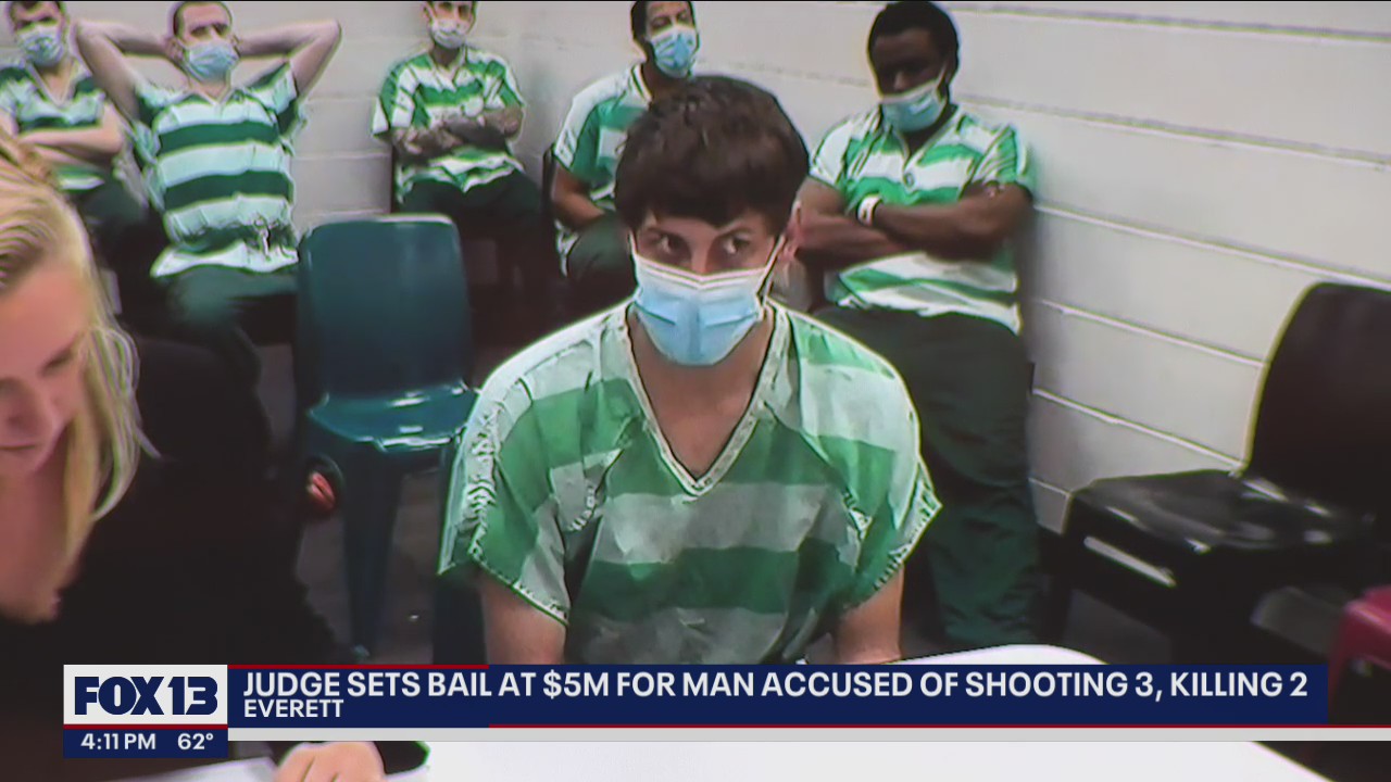Judge sets bail at $5 million for man accused for shooting three, killing two