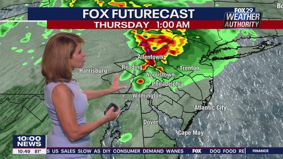 Weather Authority: 10 p.m. Wednesday forecast
