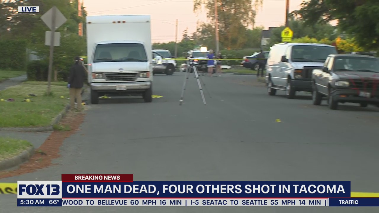 1 dead, 4 injured in Tacoma shooting