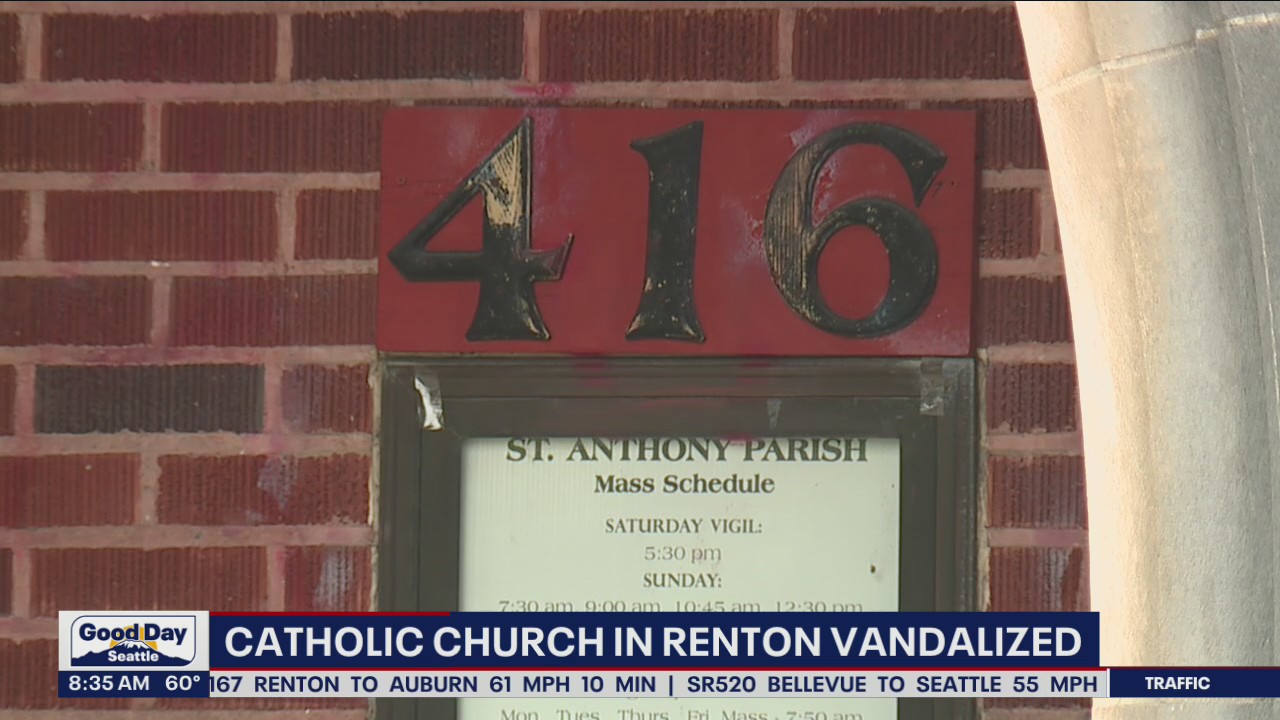 Catholic church in Renton vandalized