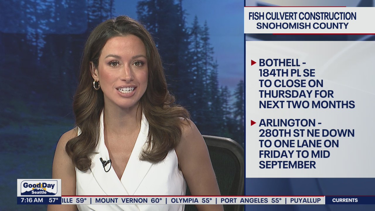 Traffic Alert: 2 major closures for construction in Snohomish County