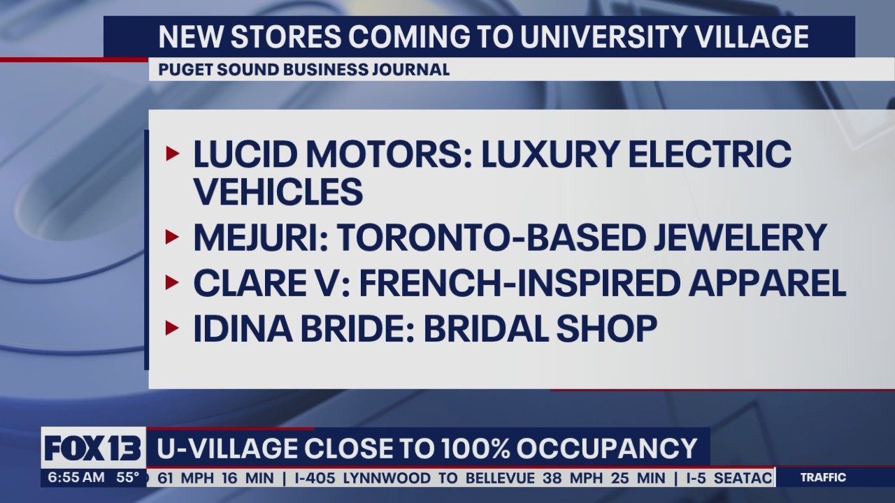 New stores coming to University Village in Seattle