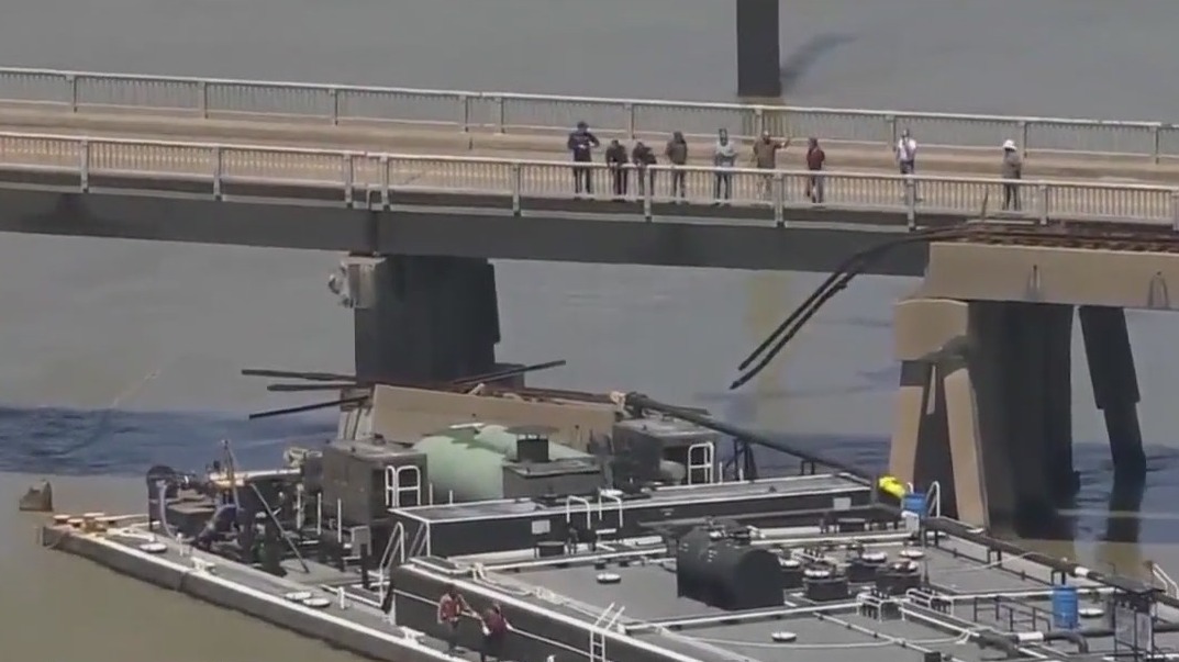 Barge crashes into Texas bridge