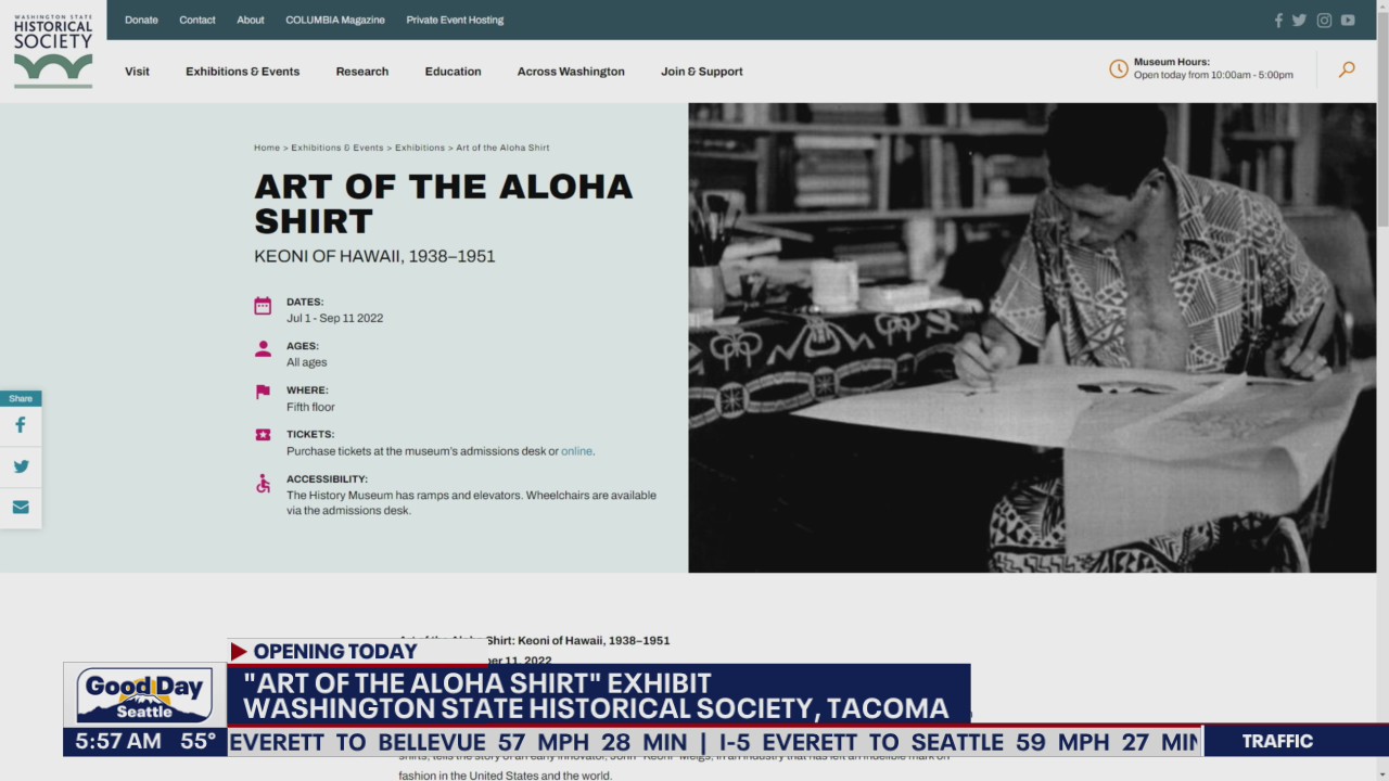 "Art of the Aloha Shirt" exhibit opens in Tacoma