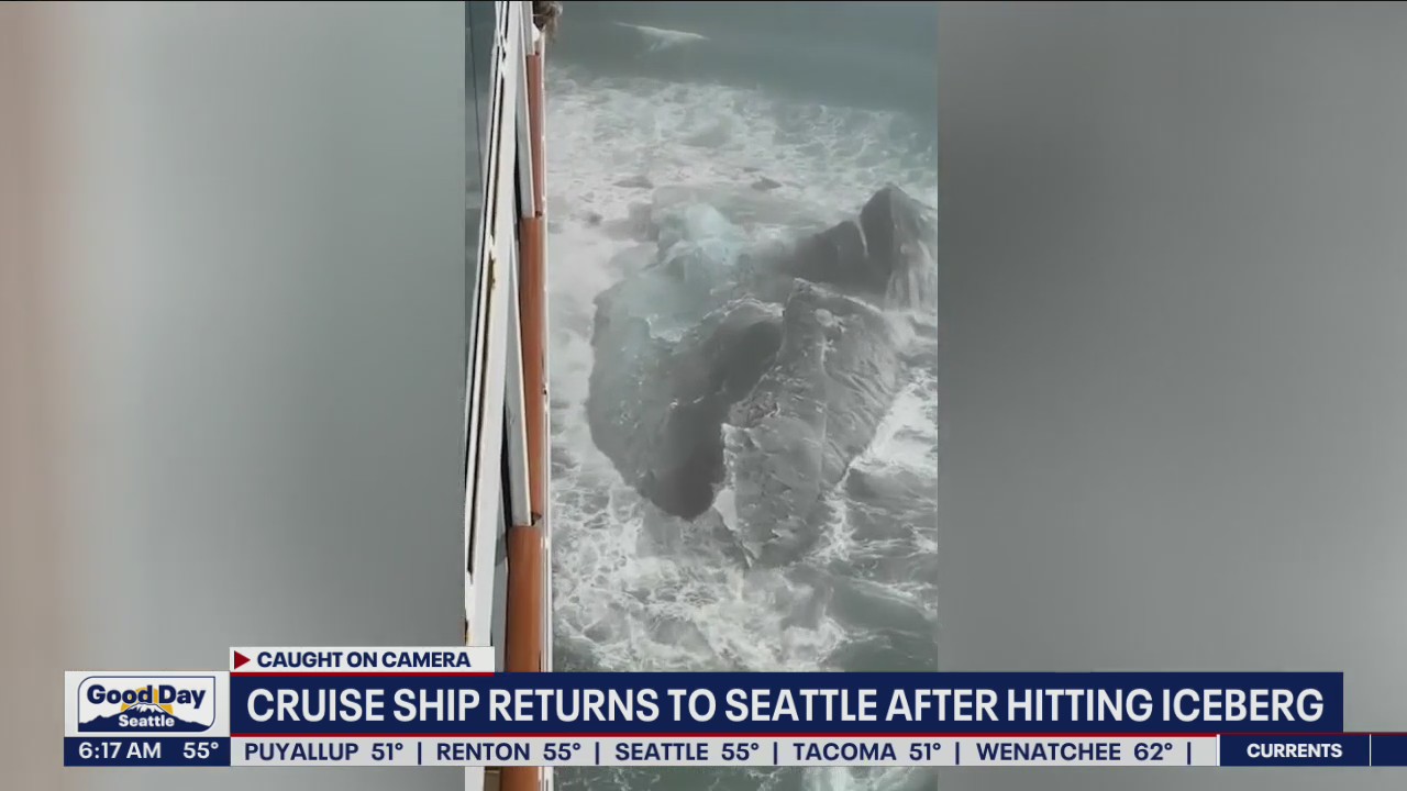 Cruise ship returns to Seattle after hitting an iceberg