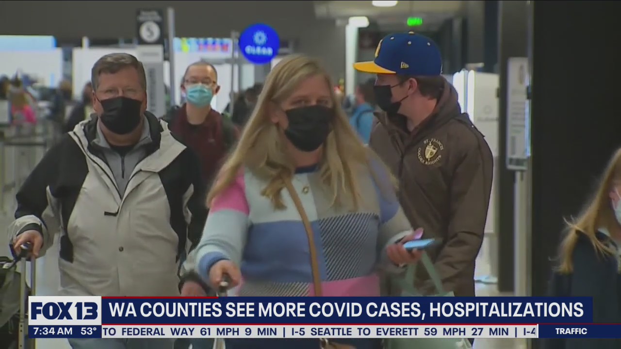 Washington counties see more COVID cases, hospitalizations