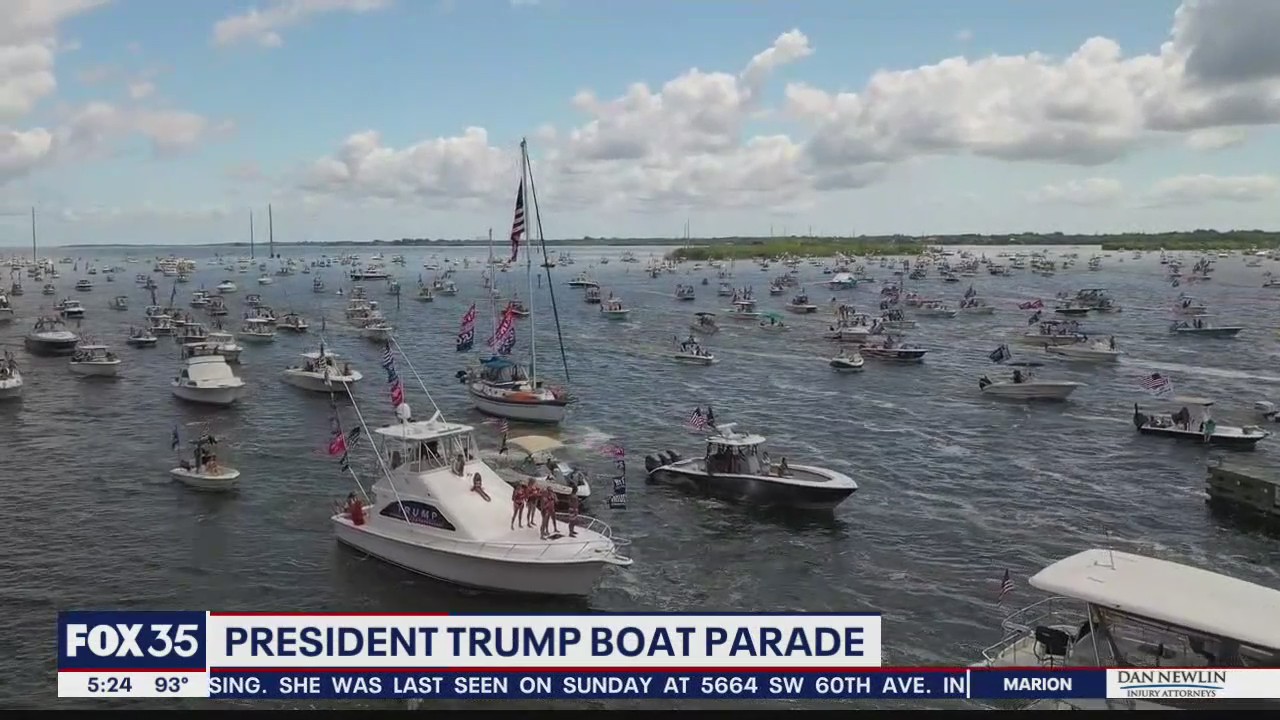 Boat parade to support President Trump