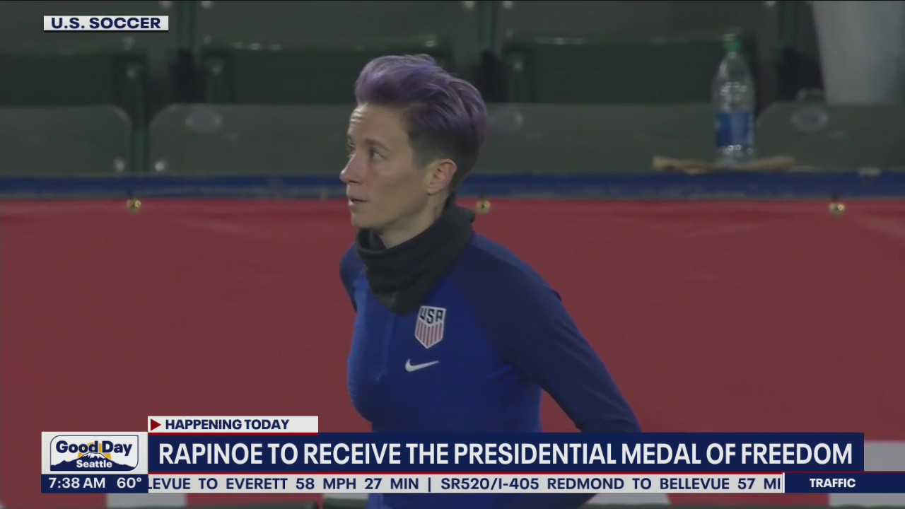 Megan Rapinoe to receive the Presidential Medal of Freedom Thursday