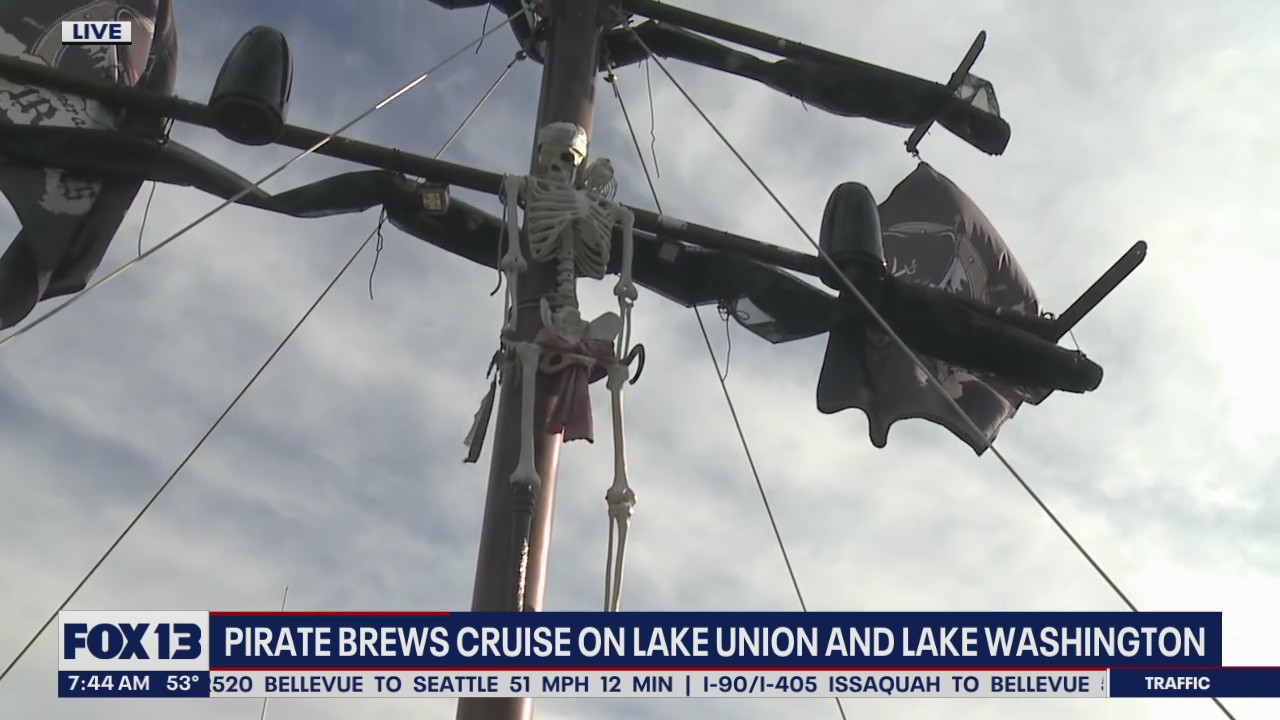 Pirate brews cruise on Lake Union, Lake Washington