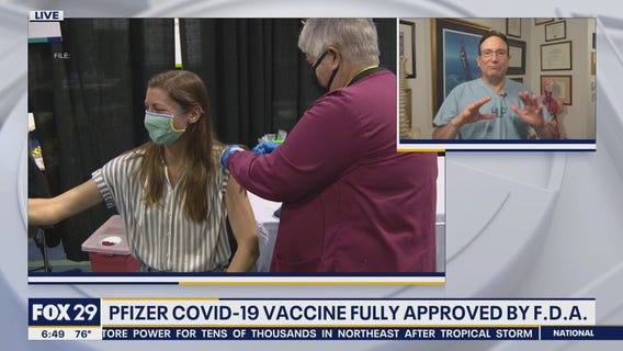 Pfizer COVID-19 vaccine fully approved by FDA