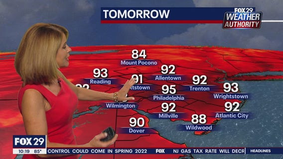 Weather Authority: 10 p.m. Tuesday update