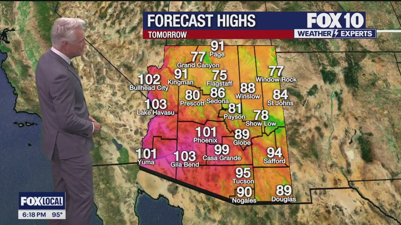 6 p.m. Weather Forecast - 5/16/24