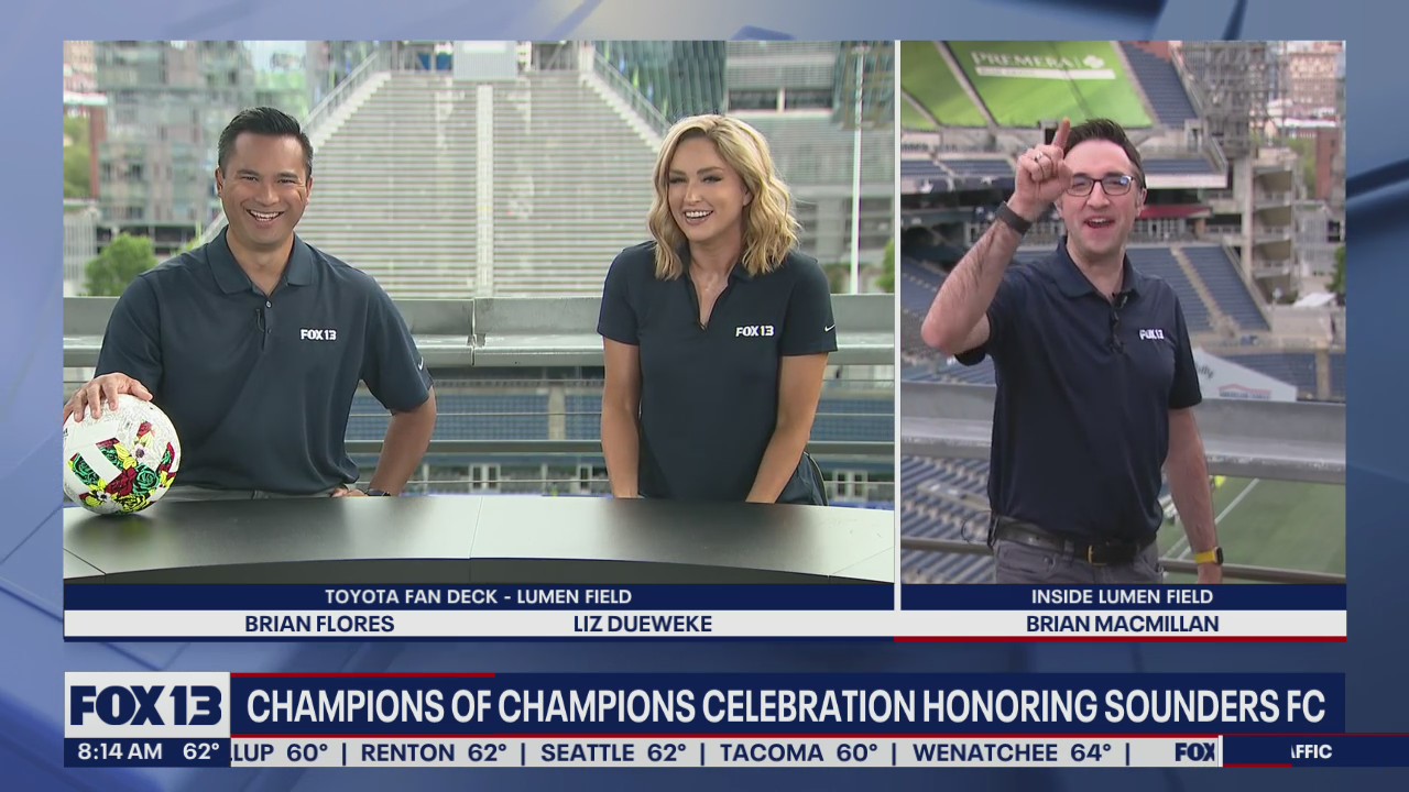 Champions of Champions celebration honoring Sounders FC