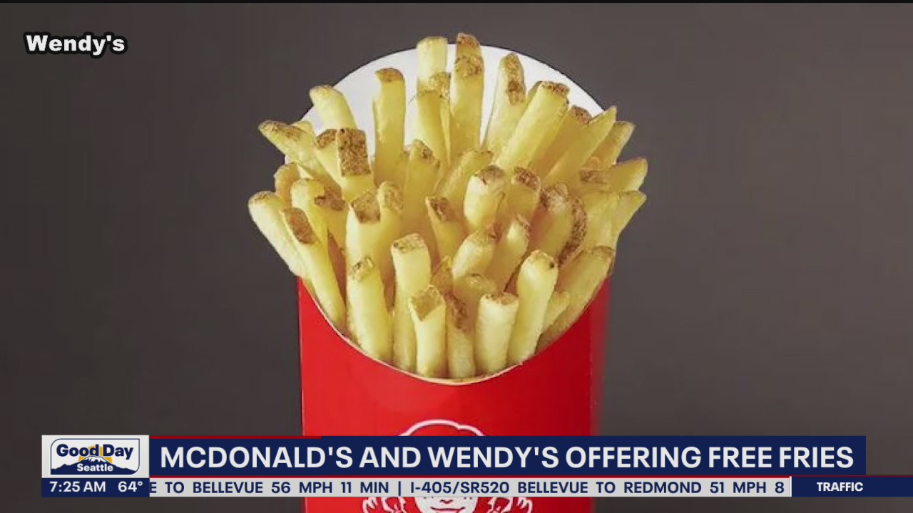 McDonald's and Wendy's offering free fries