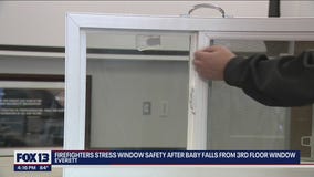 Firefighters stress window safety after baby falls from 3rd floor window