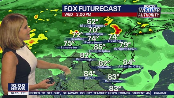 Weather Authority 10 p.m.  Monday forecast