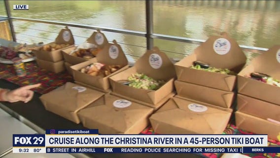 Paradise Tiki Tours cruises along the Christina River