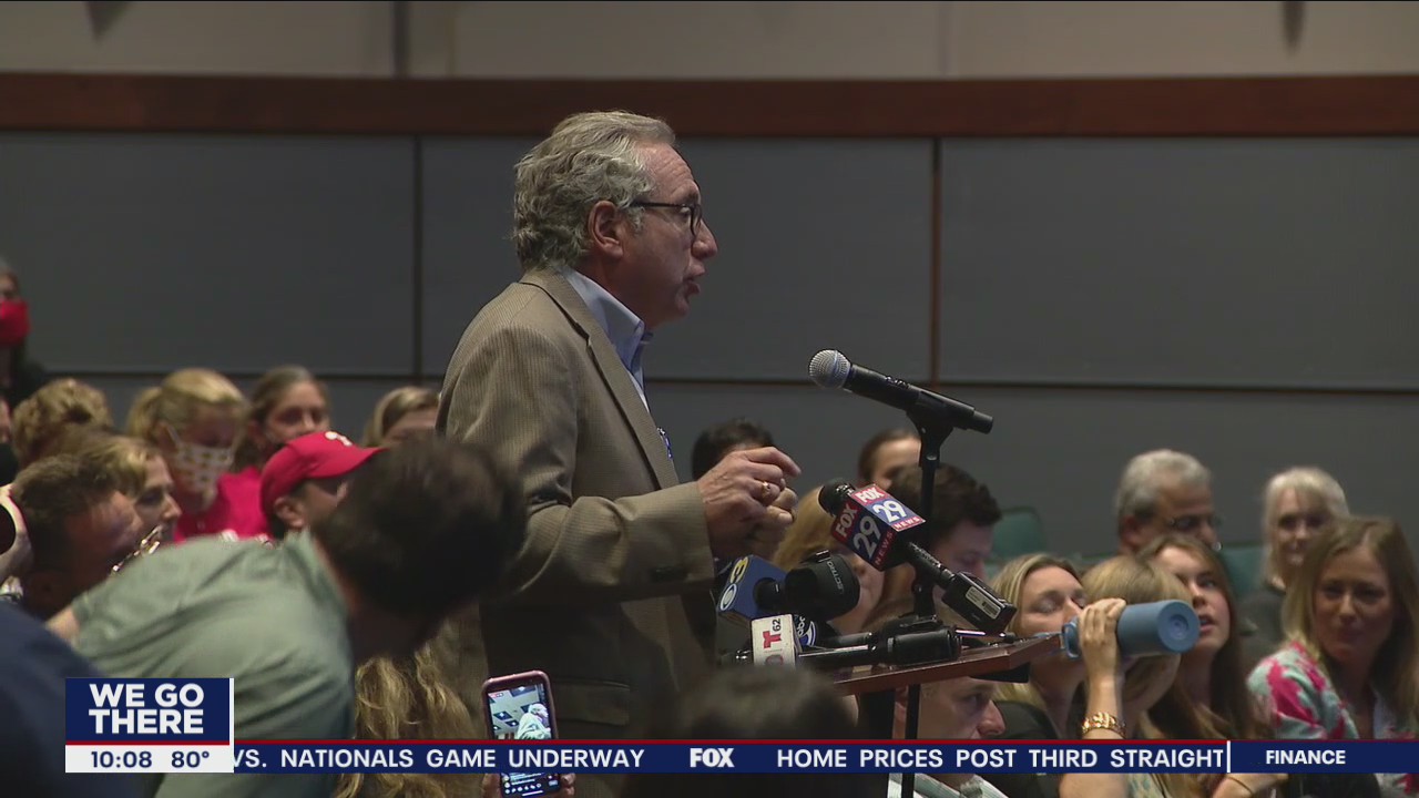 Central Bucks mask meeting explosive