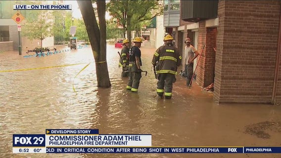 Philadelphia Fire Commissioner Adam Thiel gives updates on Tropical Storm Ida flooding