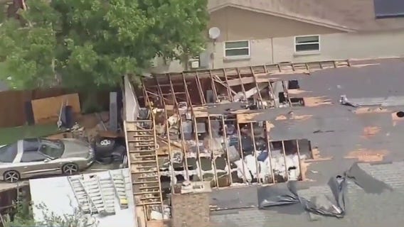 Texas storms leave roofs blown off, mass power outage