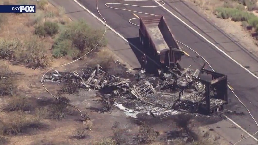 Driver killed in fiery US 93 crash | FOX 10 Phoenix