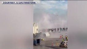 American Airlines plane catches fire at Denver airport | West Coast Wrap