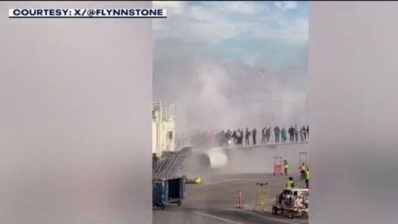 American Airlines plane catches fire at Denver airport | West Coast Wrap