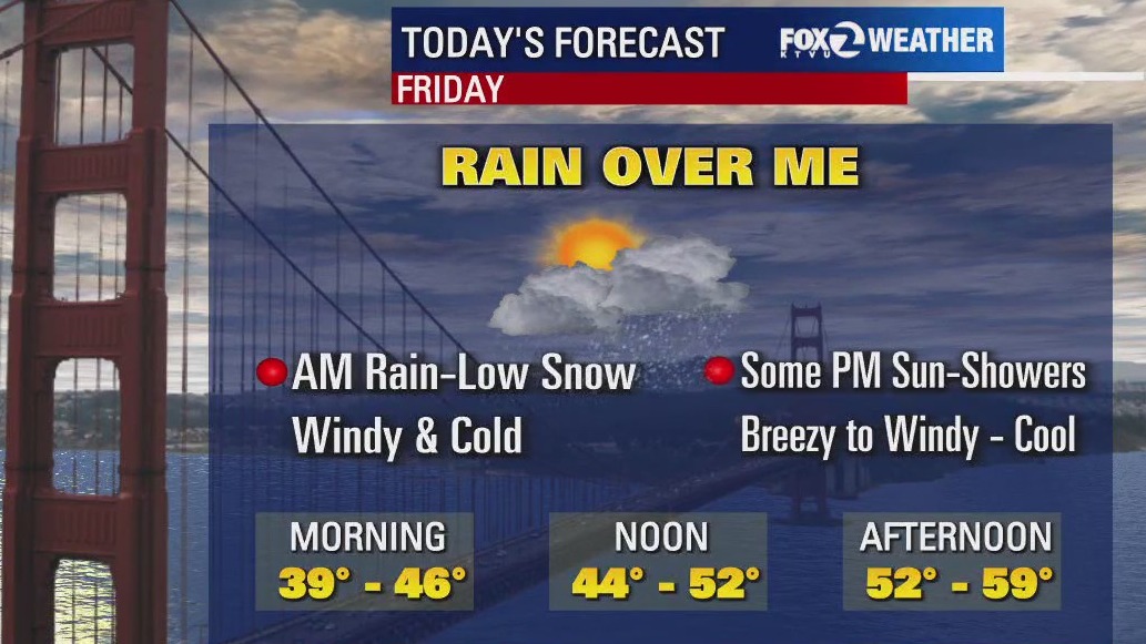 Bay Area rain makes for a wet morning commute