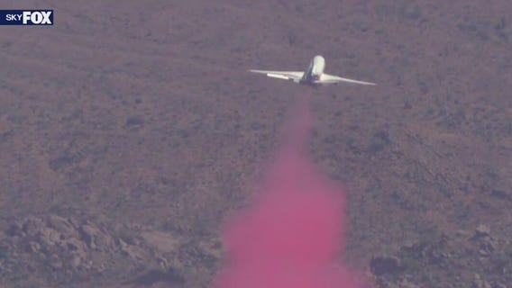 Catahoula Fire burning near Four Peaks Road