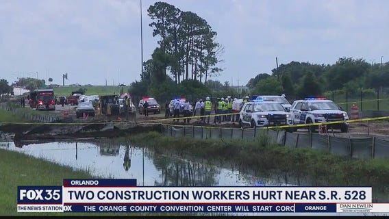 Two construction workers hurt near State Road 528
