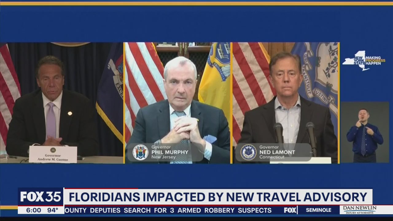 Travel advisory issued for Florida residents