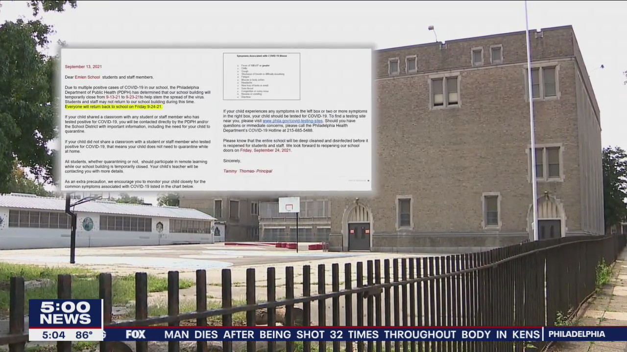 Emlen Elementary School in East Mount Airy closes temporarily due to multiple COVID cases