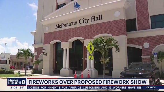 Proposed fireworks show rejected by Melbourne